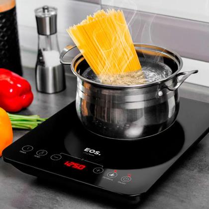 Imagem de Fogão Cooktop de Indução 1 Boca Portátil Preto 2000w Cheff Gourmet ECI01PPB Bivolt - Eos