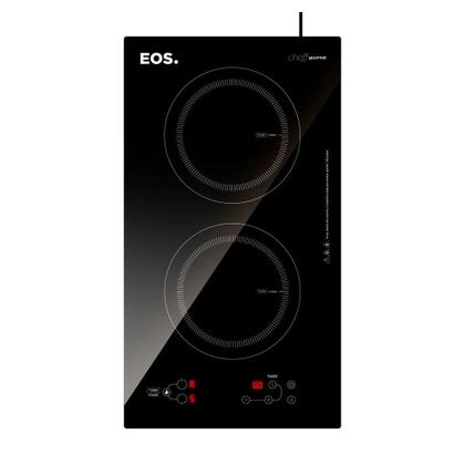 Imagem de Fogão Cooktop De Indução 2 Bocas Elétrico Eci02ep 220V E Panela Inox Solar Ø 16cm Pit7 - Eos