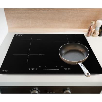 Fogão Cooktop De Indução Philco 4 Bocas PCT40P Preto 220v Imagem de Fogão Cooktop De Indução Philco 4 Bocas PCT40P Preto 220v