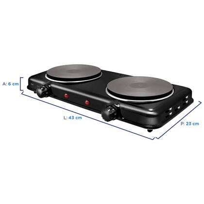 Imagem de Fogão Cooktop de Mesa Portátil Elétrico 2 Bocas Elgin 42FOG020