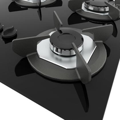 Imagem de Fogão Cooktop Elétrico 5 Bocas Mesa em Vidro - Safe - Fogatti