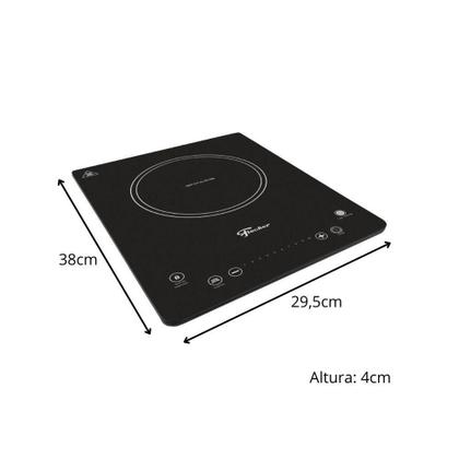 Imagem de Fogão Cooktop Elétrico Por Indução Fischer 26884 1 Boca Mesa Vitrocerâmica
