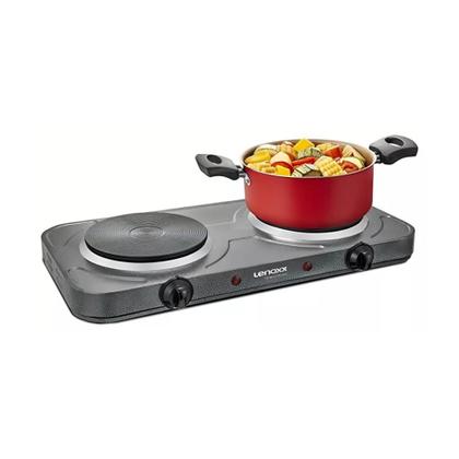 Imagem de Fogão Cooktop Elétrico Portátil Camping Sem Gás Prático Resistente Lenoxx PFE353 Cinza 220v