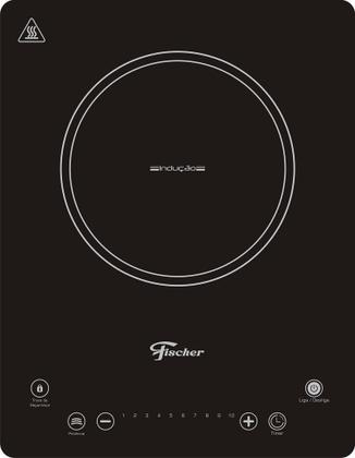 Imagem de Fogão Cooktop Fischer 1 Boca por Indução Mesa Vitrocerâmica