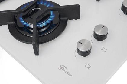 Imagem de Fogão Cooktop Fischer 4 Bocas Tripla Chama Infinity Branco 26297 - 62936
