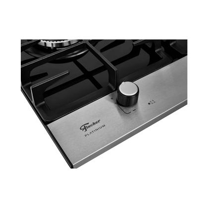 Imagem de Fogão Cooktop Fischer 5Q TC Platinium Mesa Vidro a Gás Bivolt
