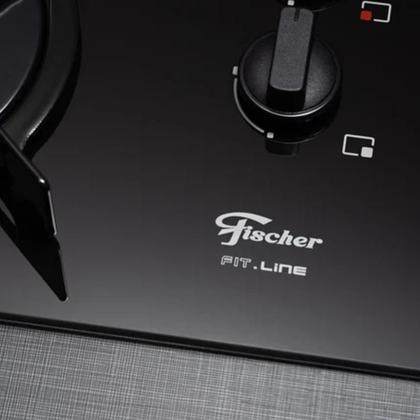 Imagem de Fogão Cooktop Fit Line Gás Mesa Vidro Preto - Fischer