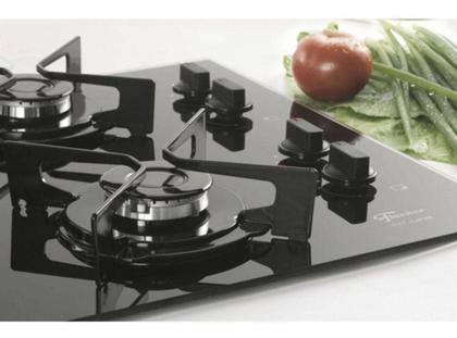 Imagem de Fogão Cooktop Gás Fischer Fit Line Preto 4 Bocas (26342-57175) Bivolt