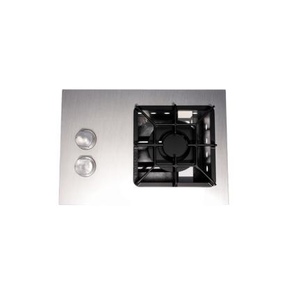 Imagem de Fogão Cooktop Inox industrial 1 Boca Queimador Duplo