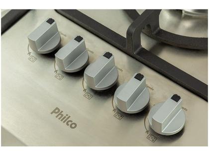 Imagem de Fogão Cooktop Philco 5 bocas Tripla Chama PCT05ITC Inox Bivolt