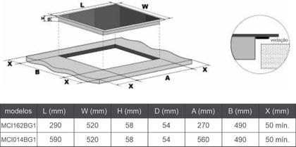 Imagem de Fogão Cooktop Por Indução 4 Bocas Com Função Turbo Mondial MCI014BG1 Preto