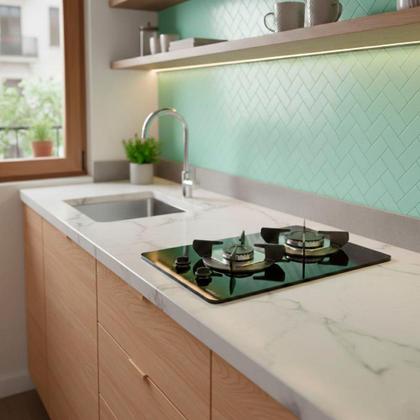 Imagem de Fogão Cooktop Vidro Gás 2 Bocas Simples Safe Ferro Flange Inox Safe2 Bivolt - Nardelli 27011201-00