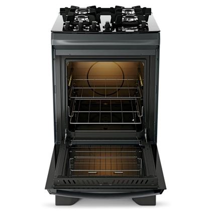 Imagem de Fogão Dako 4 Bocas com Mesa de Vidro Mega Chama Supreme Timer Glass Titanium Bivolt