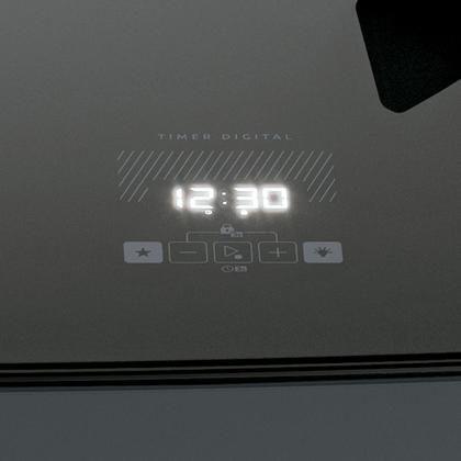 Imagem de Fogão Dako Supreme Glass 4 Bocas com Timer Touch Titanium Bivolt