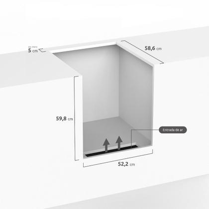 Imagem de Fogão de Embutir 4 Bocas Atlas Utop