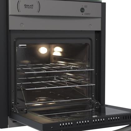 Imagem de Fogão de Embutir 4 Bocas Gaudi Prisma Vitreo Bl Grafite Gás GLP Venax