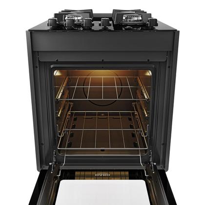 Imagem de Fogão de Embutir 4 Bocas Preto com Mesa de Vidro Dako Supreme Bivolt