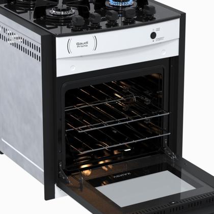 Imagem de Fogao de Embutir 4 Bocas Venax Gaudi Prisma Vitreo Bl Branco Gas Glp