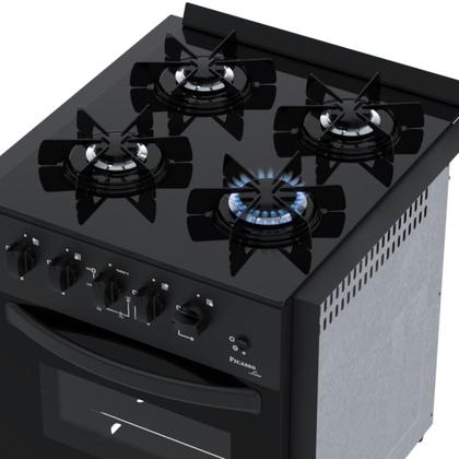 Imagem de Fogao de Embutir 4 Bocas Venax Picasso Line Preto Fosco Gas Glp