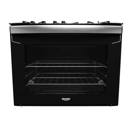 Imagem de Fogão de Embutir 5 Bocas Preto com Mesa de Vidro Dako Diplomata Bivolt