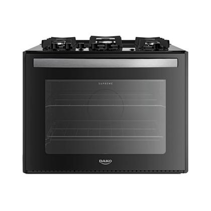 Imagem de Fogão de Embutir 5 Bocas Preto com Mesa de Vidro Dako Supreme Bivolt