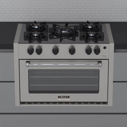 Imagem de Fogão De Embutir 5 Bocas Venax Gaudi Line Inox 88,3L Gás Automático Bivolt 30305