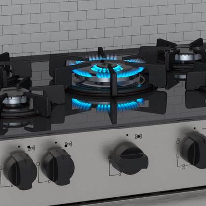 Imagem de Fogão De Embutir 5 Bocas Venax Gaudi Line Inox 88,3L Gás Automático Bivolt 30305