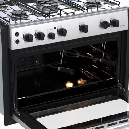 Imagem de Fogao de Embutir 5 Bocas Venax Gaudi Platinum GII Inox Gas Glp