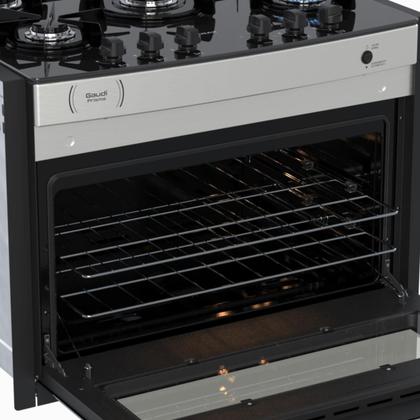 Imagem de Fogao de Embutir 5 Bocas Venax Gaudi Prisma Vitreo El Inox Gas Glp