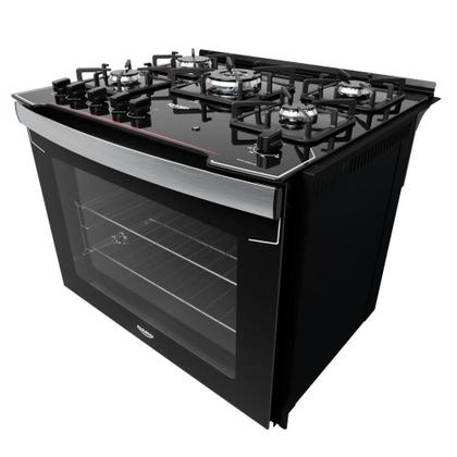 Imagem de Fogão de Embutir Diplomata 5 Bocas com Mesa de Vidro Dako