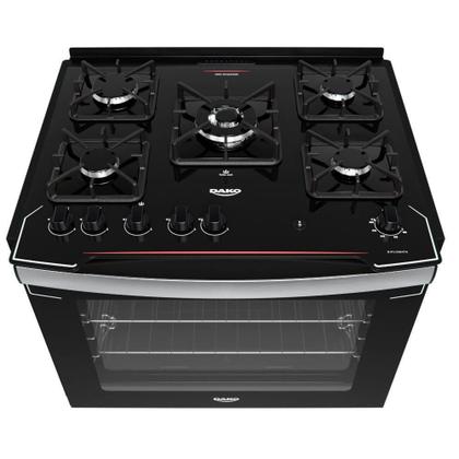 Imagem de Fogão de Embutir Diplomata 5 Bocas com Mesa de Vidro Dako
