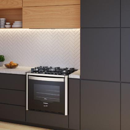 Imagem de Fogão De Embutir Fischer 5 Bocas TC Gran Cheff Gás Com Dourador