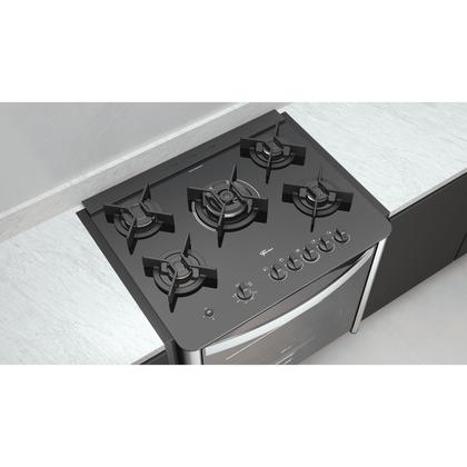 Imagem de Fogão De Embutir Fischer 5Q TC Gran Cheff Gás Com Dourador 220V