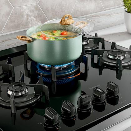 Imagem de Fogão de Embutir U Top 5 Bocas com Mesa de Vidro Atlas