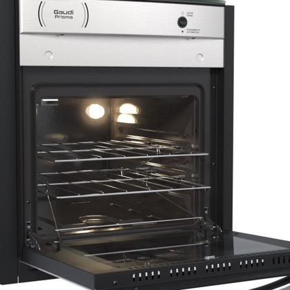 Imagem de Fogão de Embutir Venax Gaudi Prisma Vitreo Bl 4 Bocas Gas Glp Inox