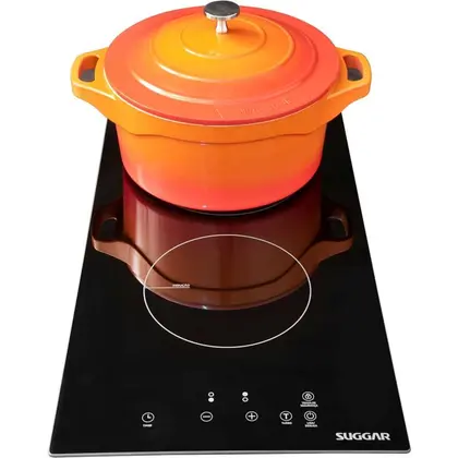 Imagem de Fogão de Mesa Cooktop de Indução 2 Zonas de Aquecimento Suggar
