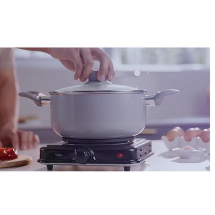 Imagem de Fogão De Mesa Elétrico Elgin Portátil Com Uma Placa De Aquecimento 1 Boca 1000W 127V