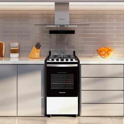 Imagem de Fogão de Piso 4 Bocas Brastemp Acendimento Automático BFO4NBB