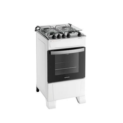 Imagem de Fogão de Piso 4 Bocas Com Mesa Inox Automático Forno Limpa Fácil Atlas Atenas Bivolt