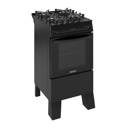 Imagem de Fogão de Piso 4 Bocas Itatiaia Electra Glass Plus - Acendimento Automático, Preto, Bivolt
