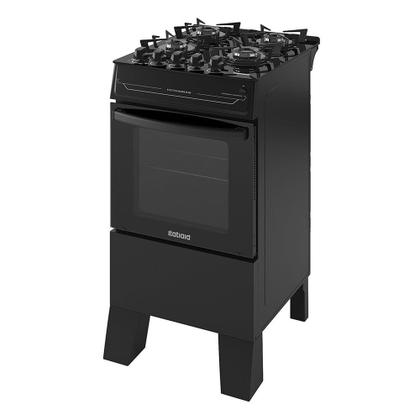 Imagem de Fogão de Piso 4 Bocas Itatiaia Electra Glass Plus - Acendimento Automático, Preto, Bivolt