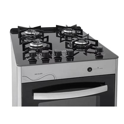 Imagem de Fogão De Piso 4 Bocas Mesa Vidro Neo Glass Suggar Bivolt