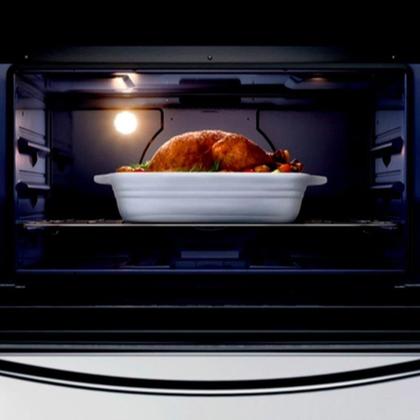 Imagem de Fogão de Piso Brastemp 6 Bocas BFS6NCB, Mesa de Inox, Acendimento Automático, Botões Removíveis, Branco, Bivolt