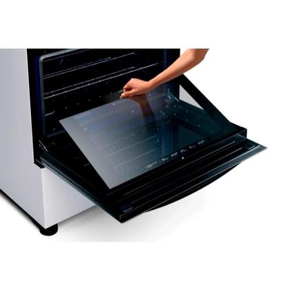 Imagem de Fogão de Piso Brastemp 6 Bocas BFS6NCB, Mesa de Inox, Acendimento Automático, Botões Removíveis, Branco, Bivolt