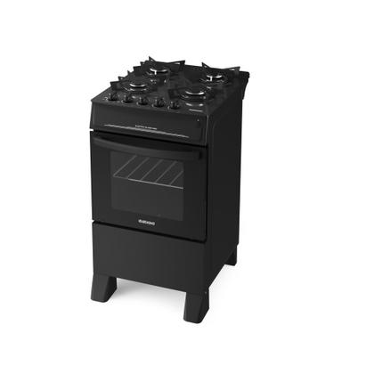 Fogão de Piso Itatiaia 4 Bocas com Mesa de Vidro Electra Glass New Preto Bivolt Imagem de Fogão de Piso Itatiaia 4 Bocas com Mesa de Vidro Electra Glass New Preto Bivolt