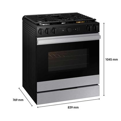 Fogão de Piso Samsung de 05 Bocas Serie 7 com Câmera e Air Fry Inox - NSG6DG87 Imagem de Fogão de Piso Samsung de 05 Bocas Serie 7 com Câmera e Air Fry Inox - NSG6DG87