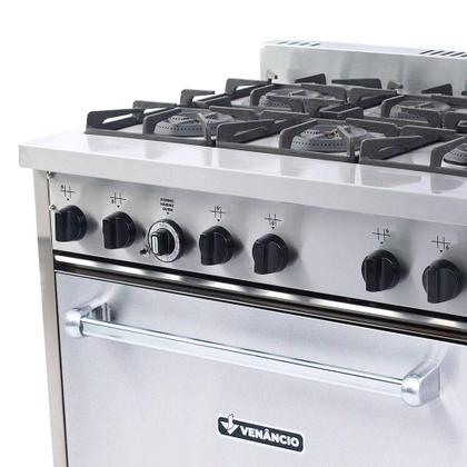 Imagem de Fogão Don Bidone 6 Bocas Venâncio com Forno Baixa Pressão Fdb6f