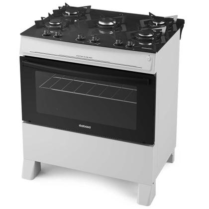 Imagem de Fogão Electra Glass New 5 Bocas - Branco Itatiaia