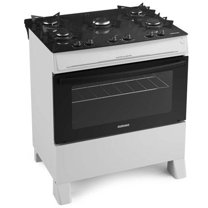 Imagem de Fogão Electra Glass New 5 Bocas - Branco Itatiaia