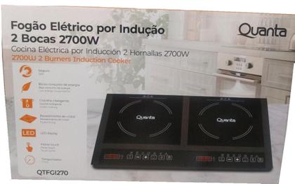 Imagem de Fogão Elétrico Indução De Mesa 2 Bocas Quanta Qtfgi270 220v